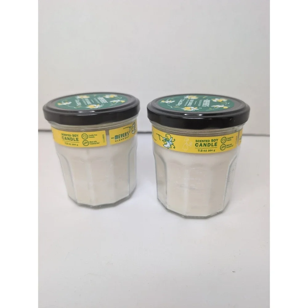 Mrs Meyer's Clean Day Honeysuckle Soy Candles 7.2 oz Lot of 2 Discontinued
